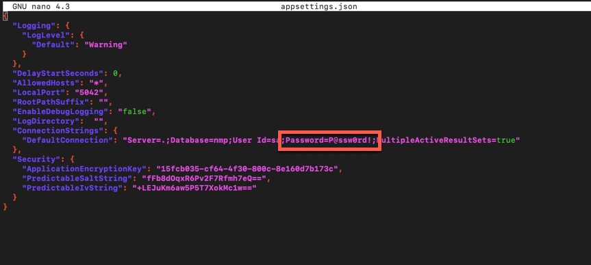 nimbus_install_linux_appsettings_password